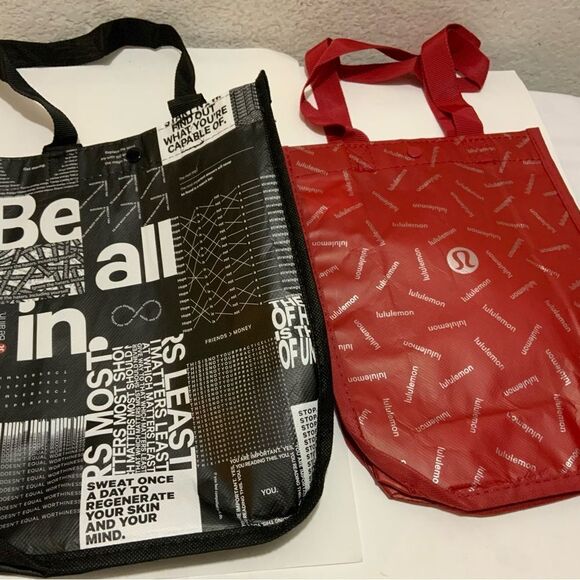 New Lululemon reusable bags lot of 2 - Picture 2 of 5
